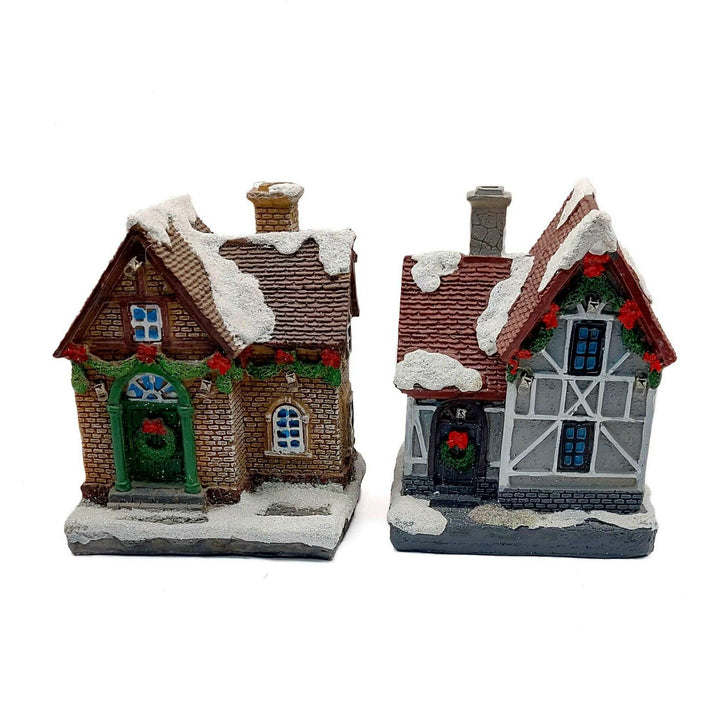 Yellow House. Christmas Village by Wizardi F07-N1-6-600100D