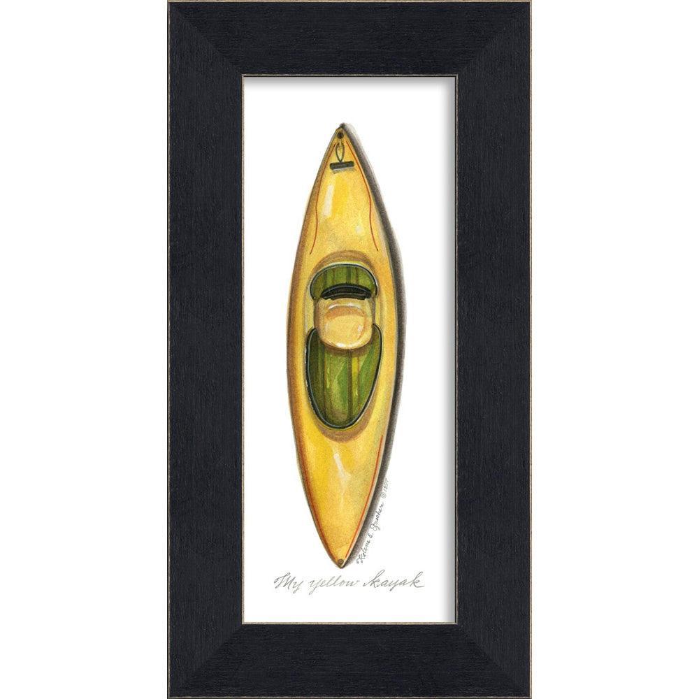 Yellow Kayak Wall Art By Spicher and Company - Quirks!
