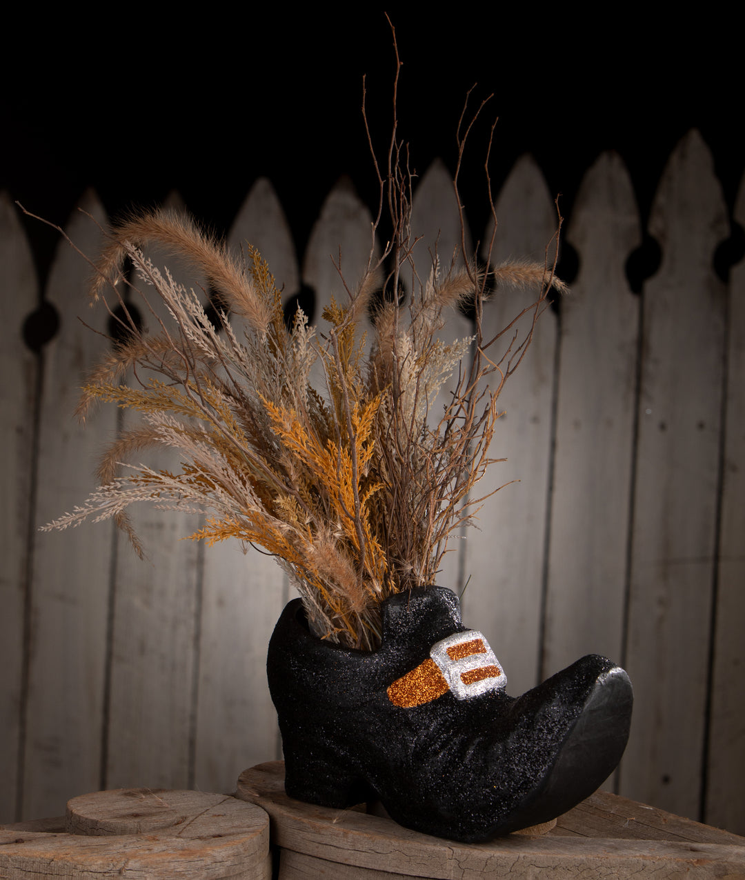 Old Witch's Shoe Paper Mache by Bethany Lowe Designs, image 3