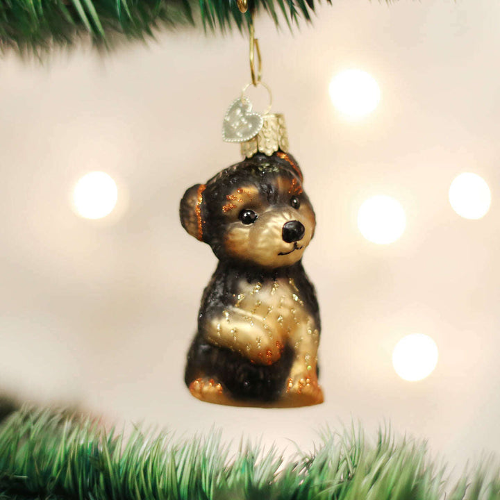 Yorkie Puppy Ornament
