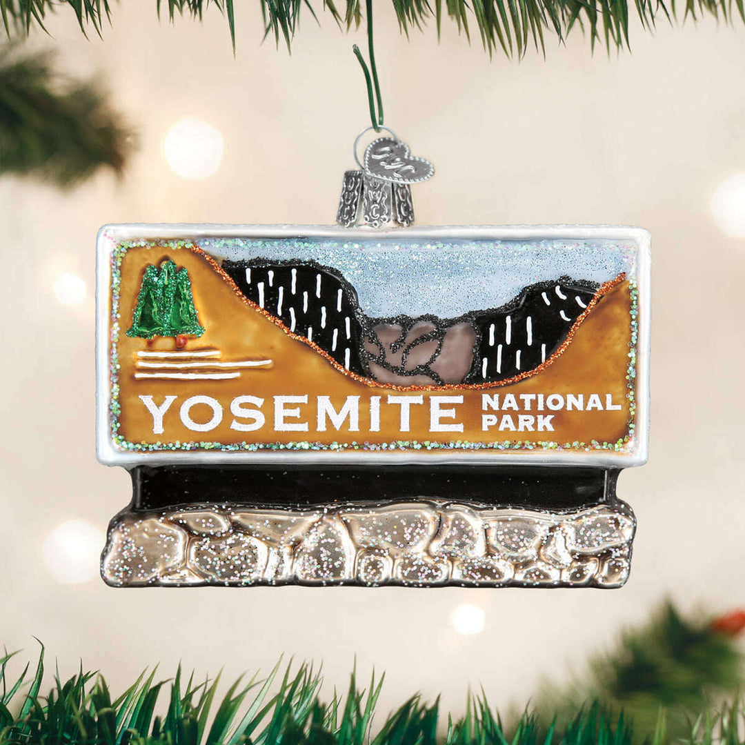 Old World Christmas Yosemite National Park Blown Glass Ornament