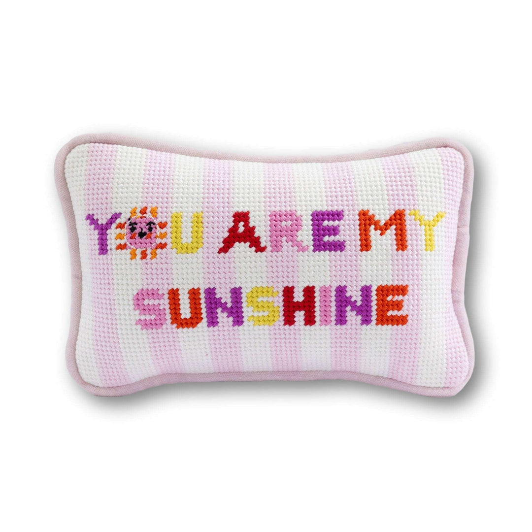 You Are My Sunshine Mini Needlepoint Pillow
