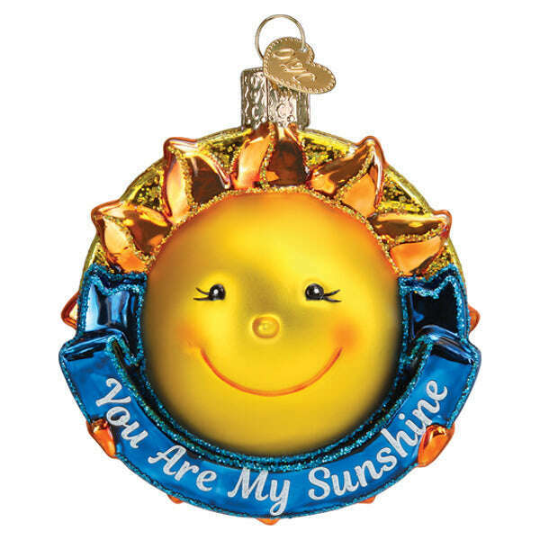 Old World Christmas You Are My Sunshine Blown Glass Ornament