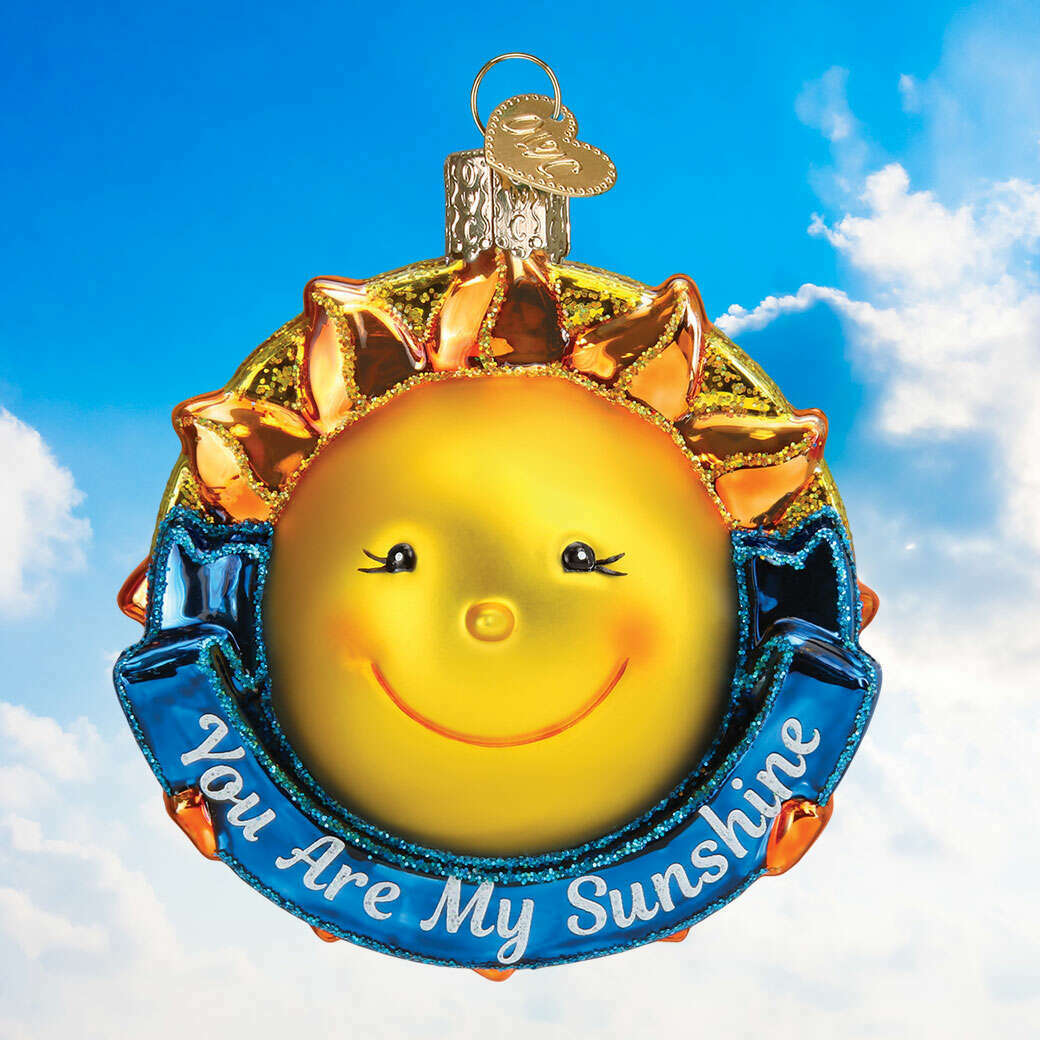 Old World Christmas You Are My Sunshine Blown Glass Ornament