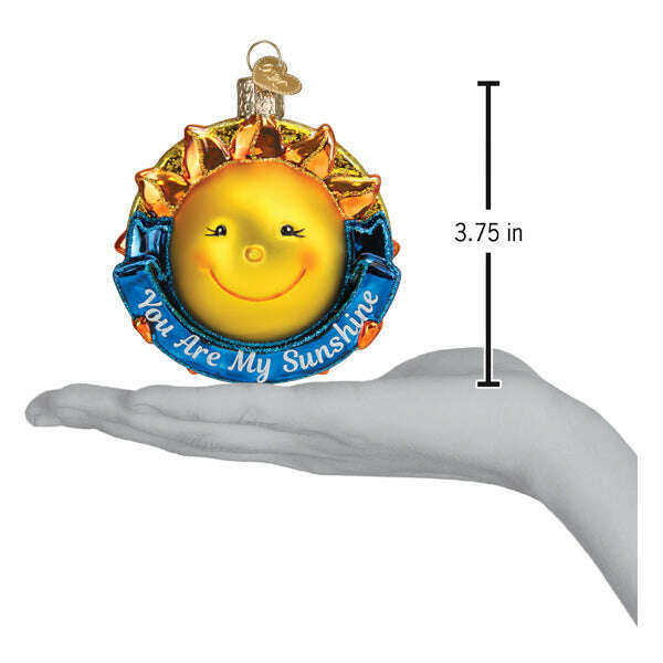 Old World Christmas You Are My Sunshine Blown Glass Ornament