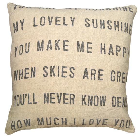 "You Are My Sunshine" Pillow - Quirks!