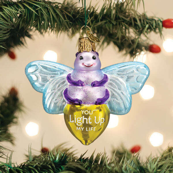 Old World Christmas You Light Up My Life Blown Glass Ornament