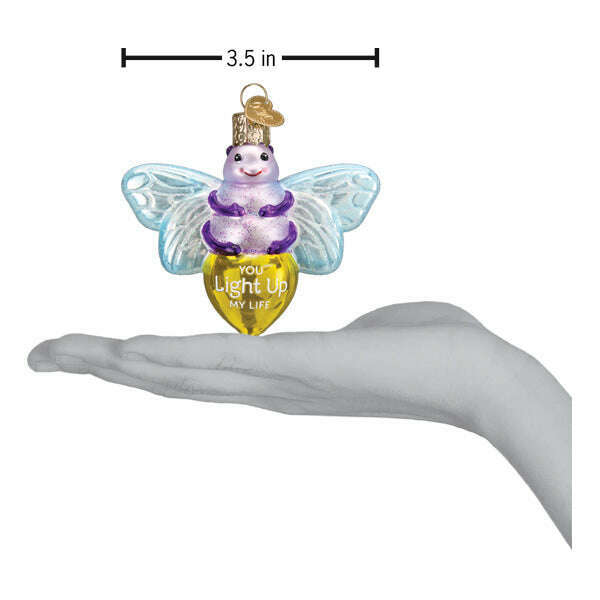 Old World Christmas You Light Up My Life Blown Glass Ornament
