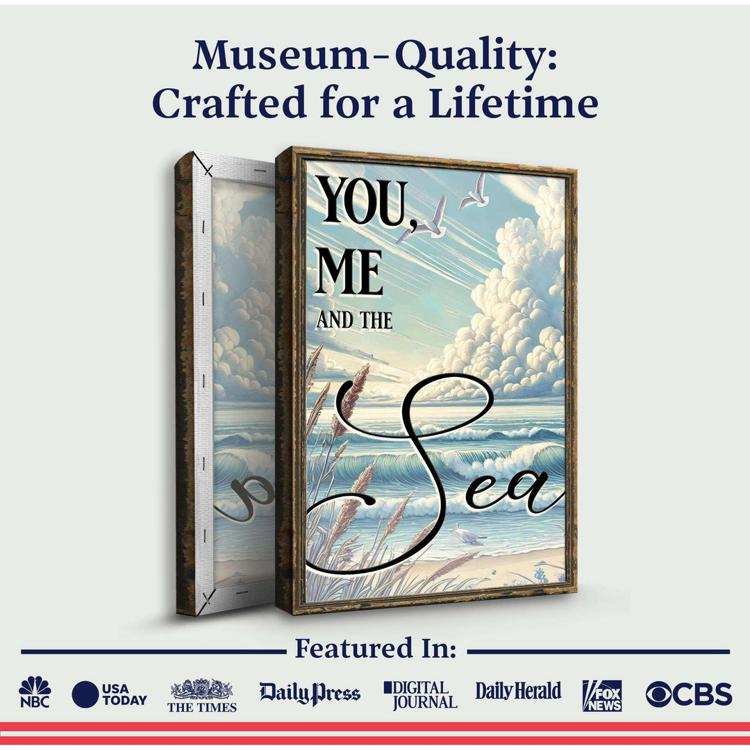 You Me and the Sea Coastal Sign III