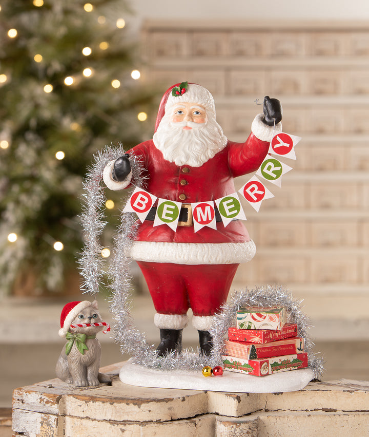 Deck the Halls Santa by Bethany Lowe Designs, image 3