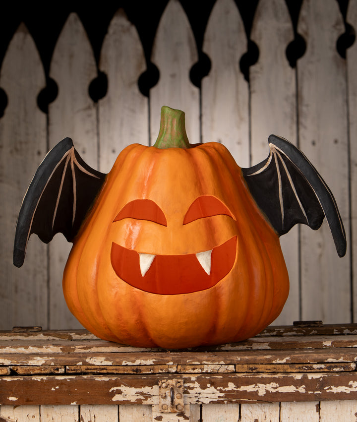 Pumpkin Bat Luminary Large by Bethany Lowe Designs, image 2