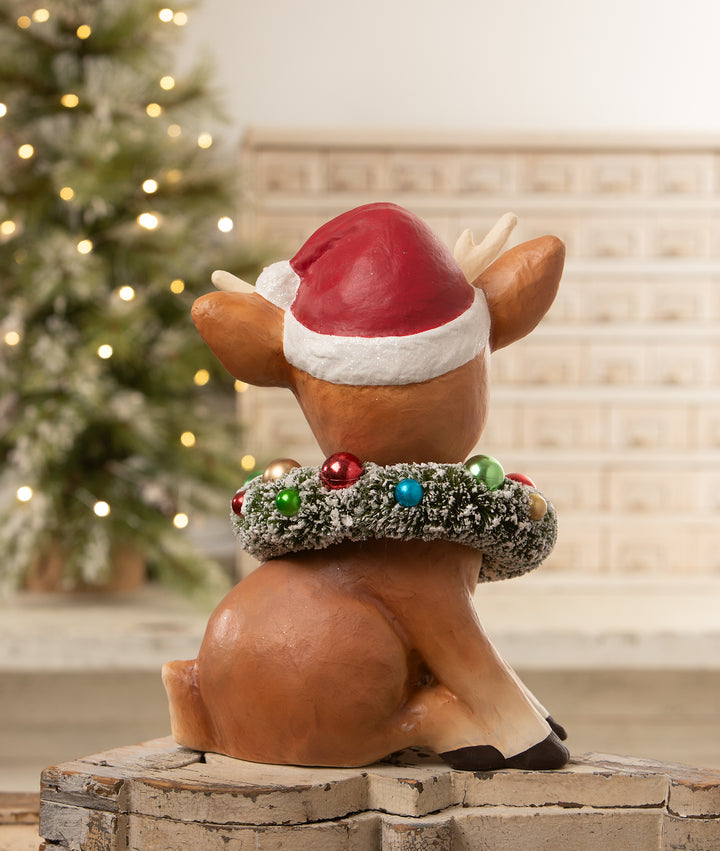 Large Twinkle Santa's Reindeer by Bethany Lowe Designs, image 2