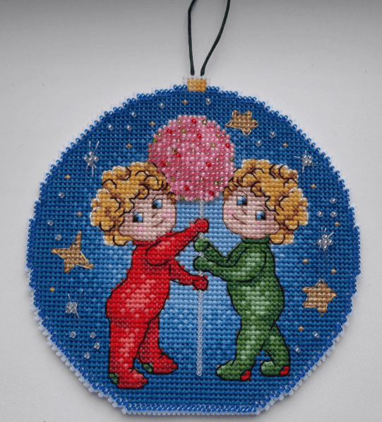 Zodiac Signs. Gemini SR-694 Plastic Canvas Counted Cross Stitch Kit