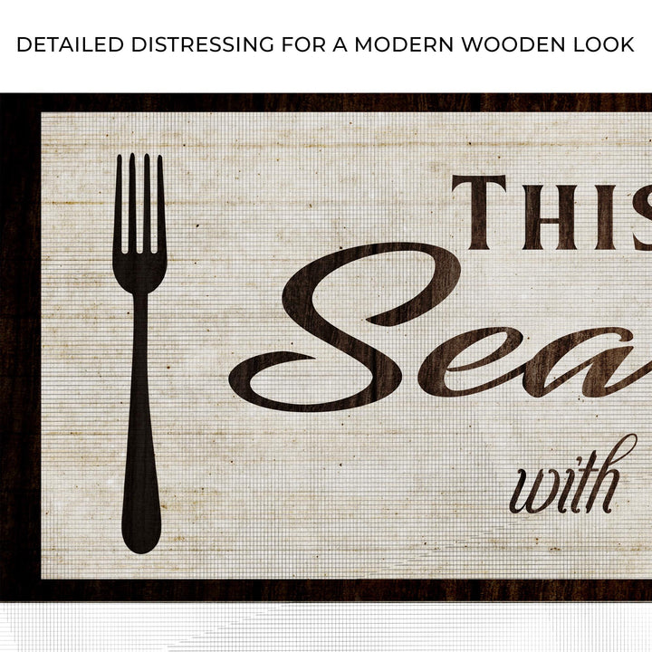 Kitchen Seasoned With Love Sign lll