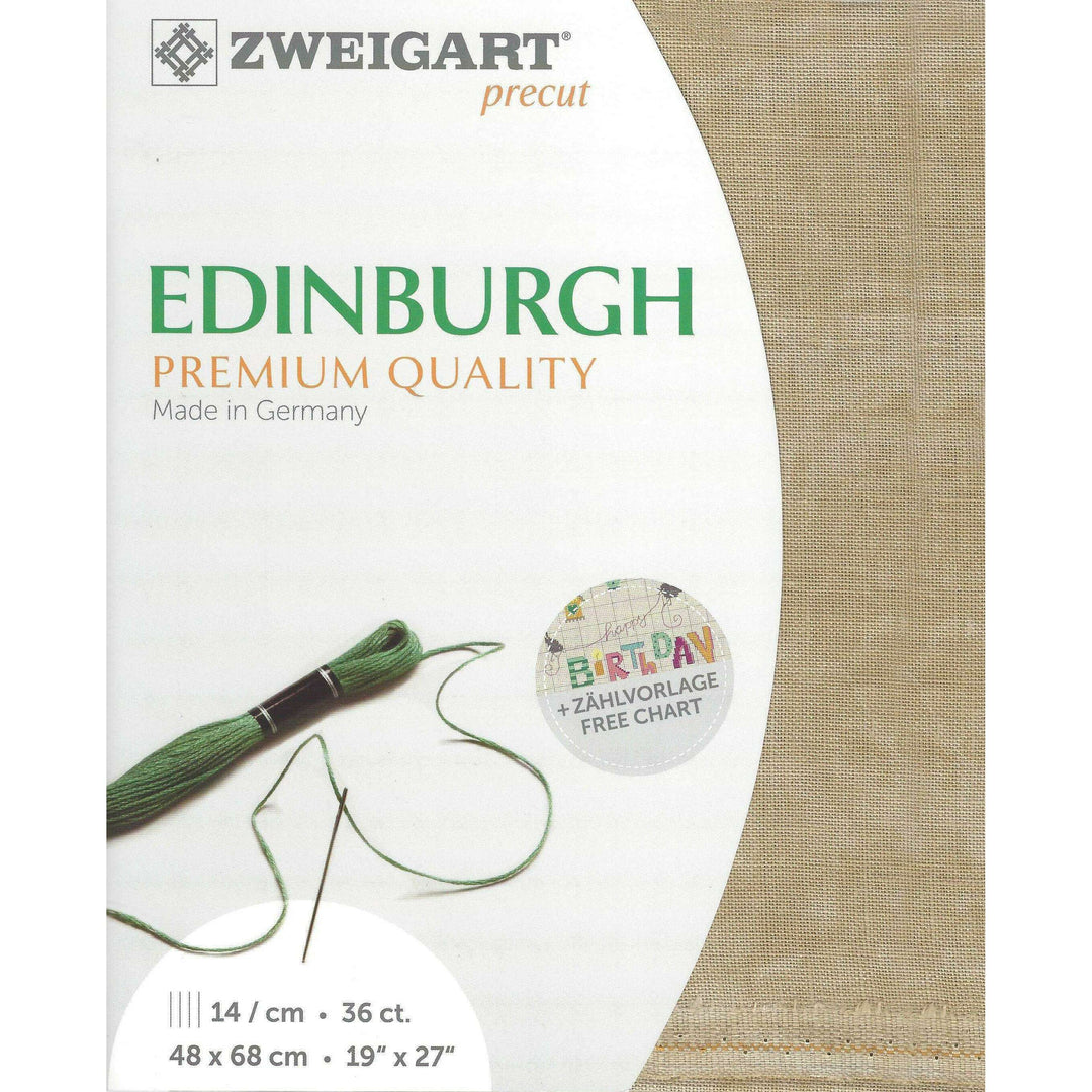 Zweigart Precut Edinburgh 36 count Vintage Country Mocha 3217/3009