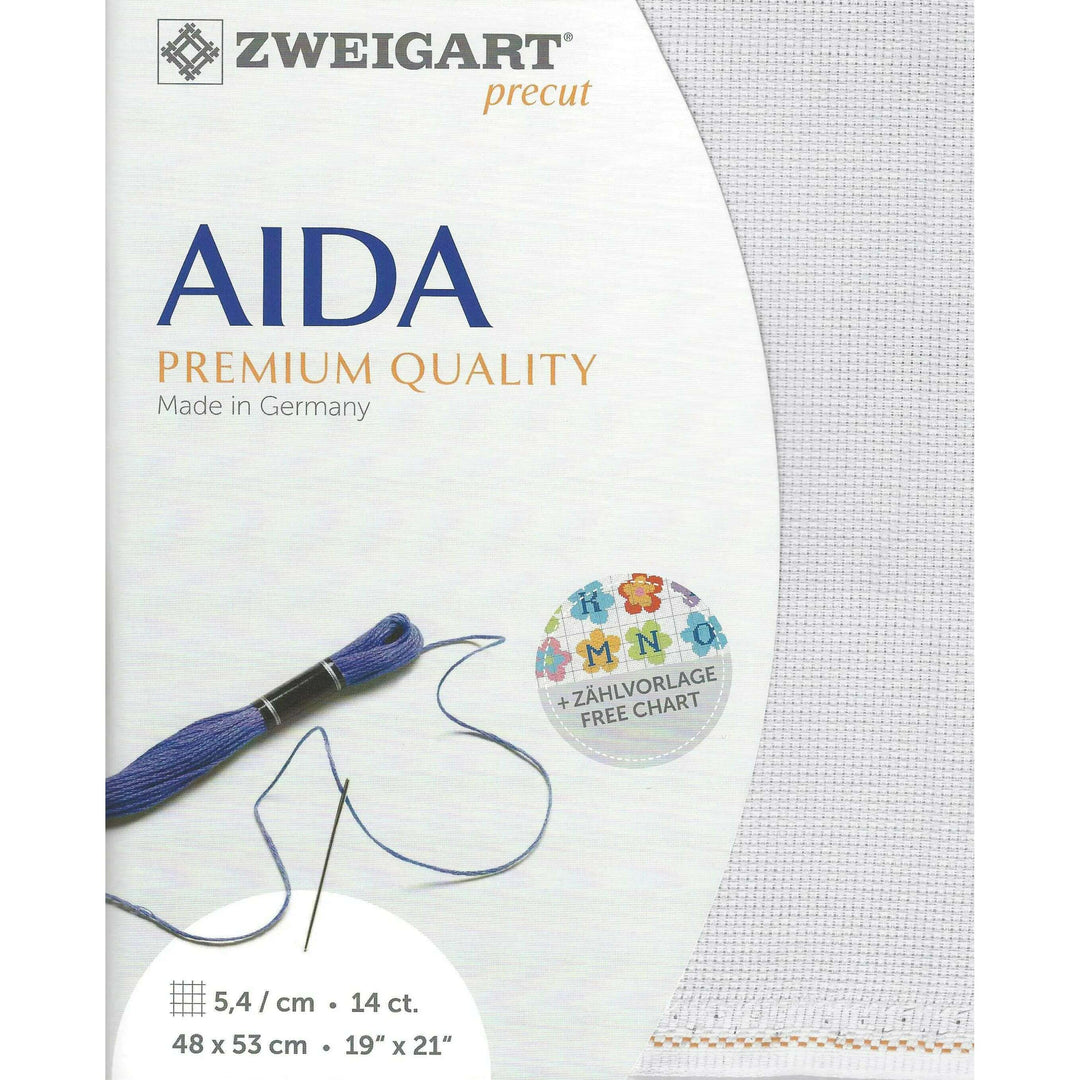 Zweigart Precut Stern-Aida 14 count Silvery Moon 3706/7011