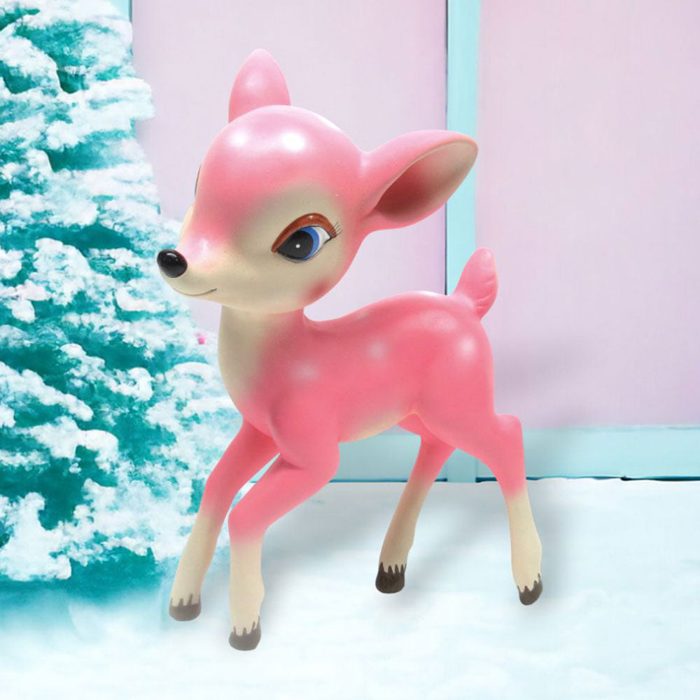 12" Pink Retro Standing Deer - NEW 2024 by December Diamonds image