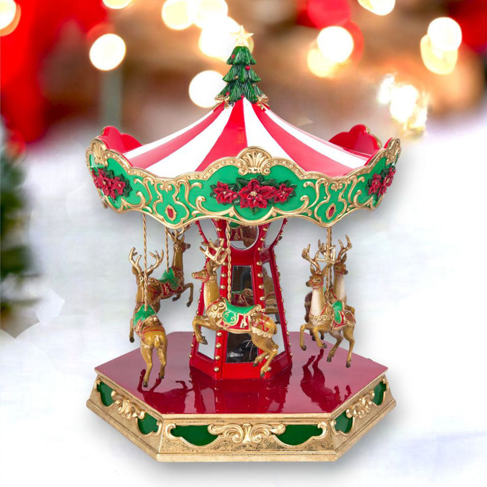 15.75" Reindeer Carousel - NEW 2024 by December Diamonds image