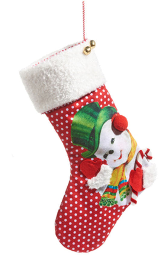 19" Retro Christmas Stocking by Raz Imports