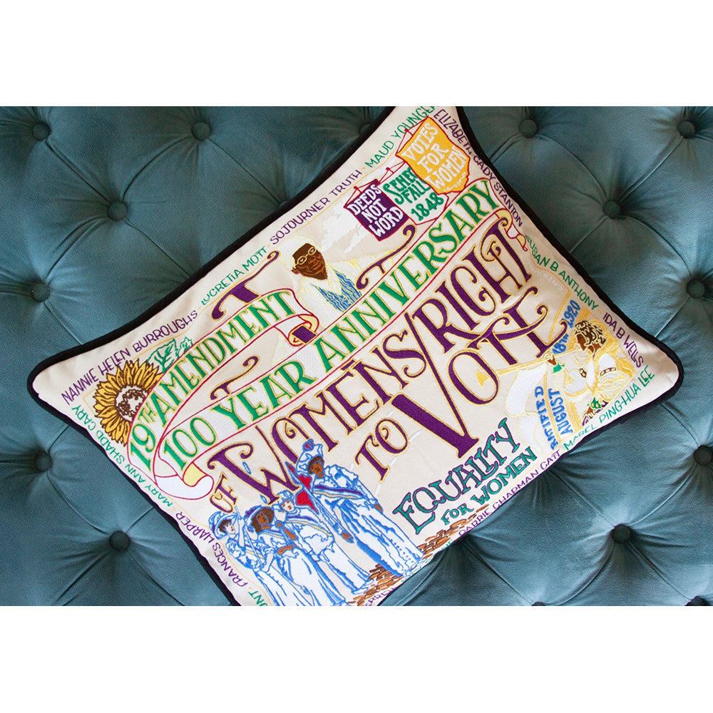 19th Amendment Womens Right to Vote Pillows by Cat Studio