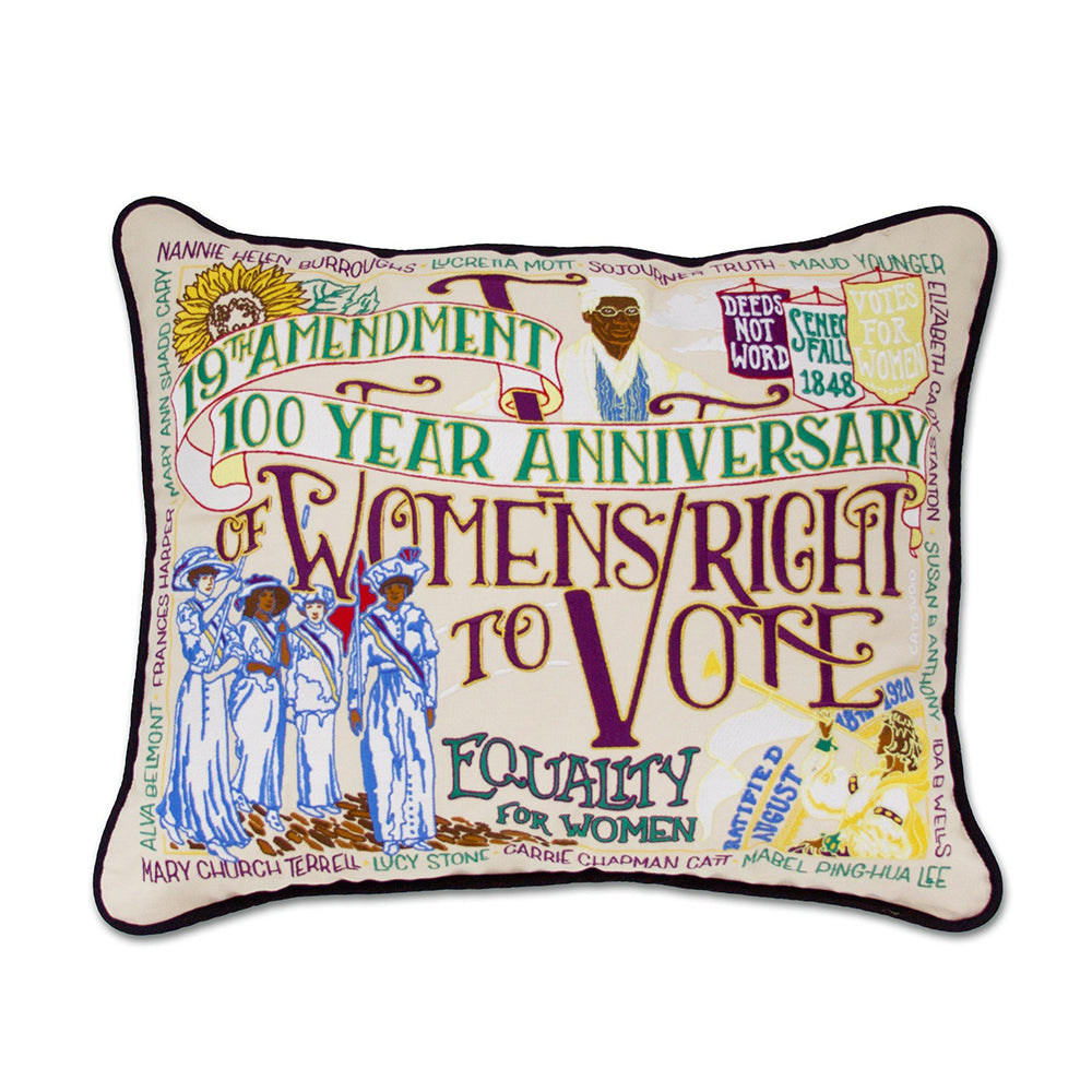 19th Amendment Womens Right to Vote Pillows by Cat Studio