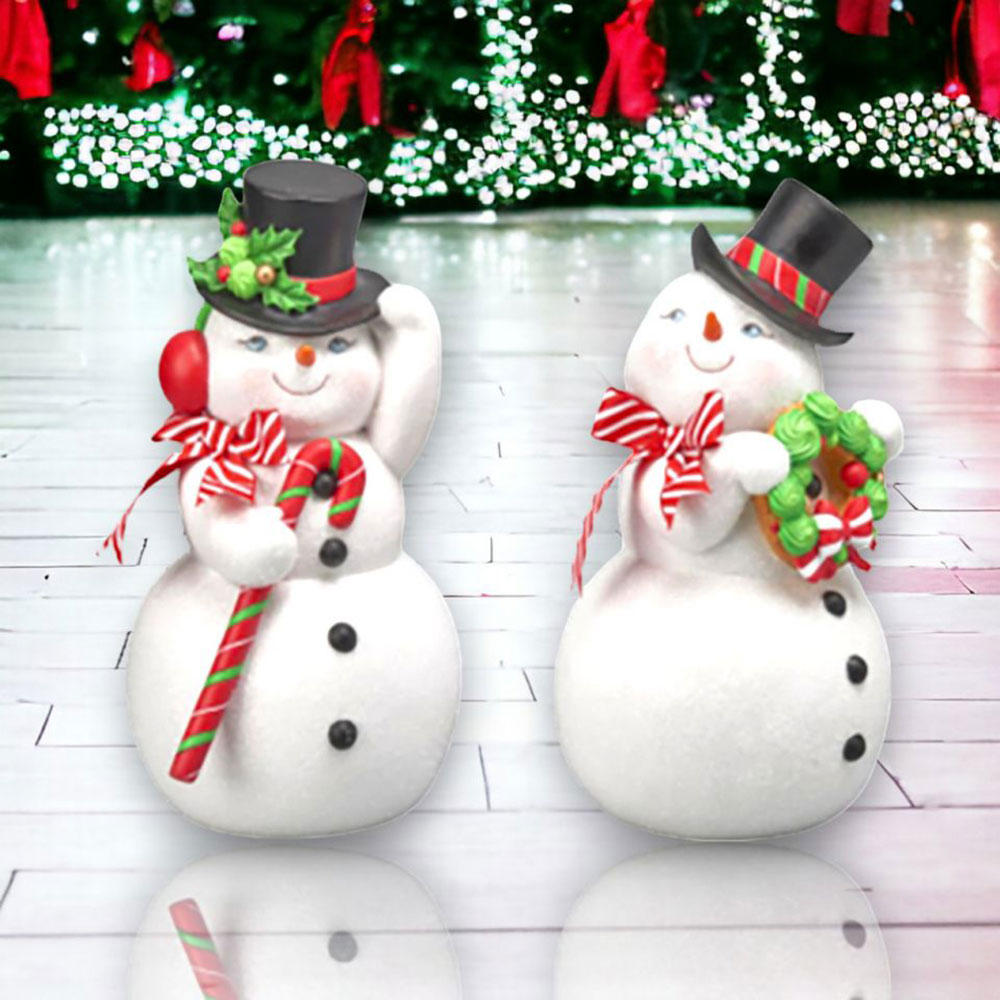 2 Asst 12" Jolly Snowman Couple by December Diamonds image 2