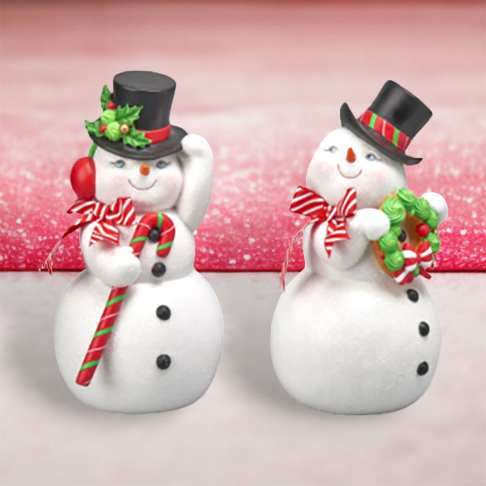 2 Asst 12" Jolly Snowman Couple by December Diamonds image