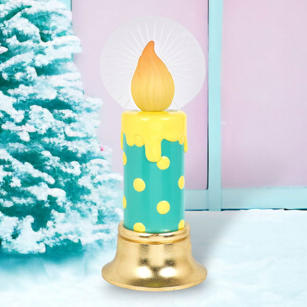 24.5" Teal LED Candle Display - NEW 2024 by December Diamonds image