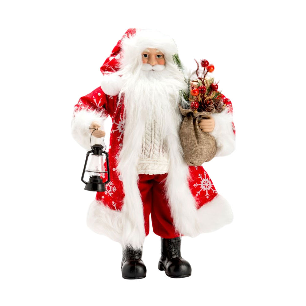 24" Red Santa w/Lantern - NEW 2024 by December Diamonds image