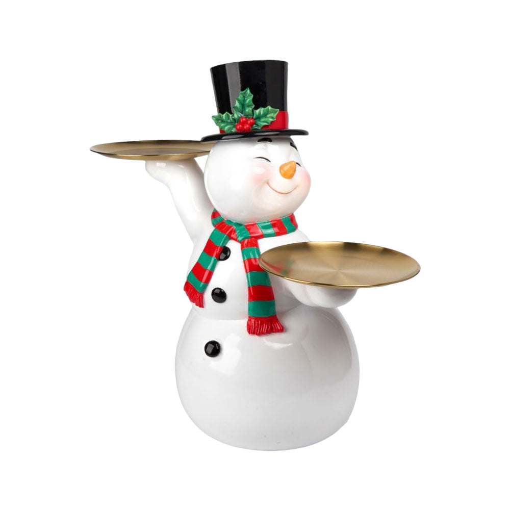 24" Vintage Snowman w/Serving Trays NEW 2024 by December Diamonds