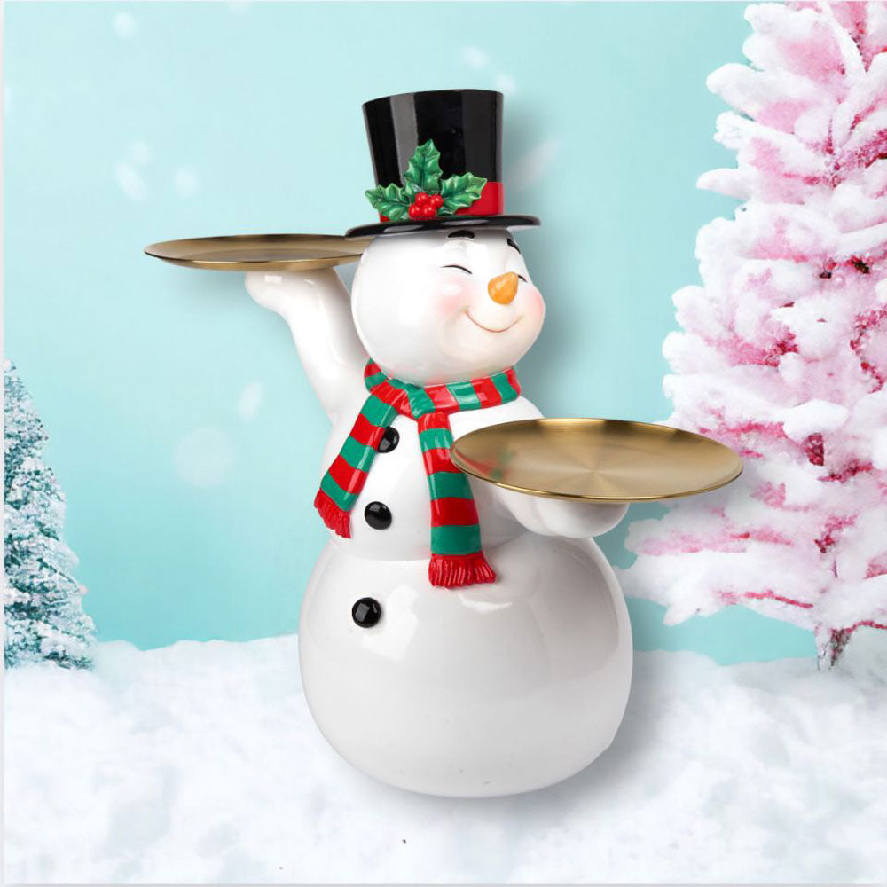 24" Vintage Snowman w/Serving Trays NEW 2024 by December Diamonds