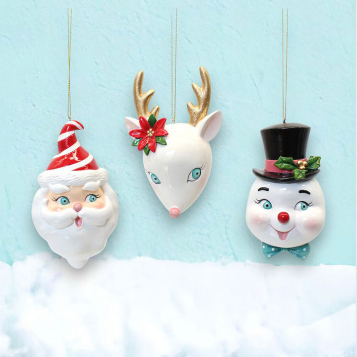 3 Asst Retro Character Ornaments - NEW 2024 by December Diamonds image