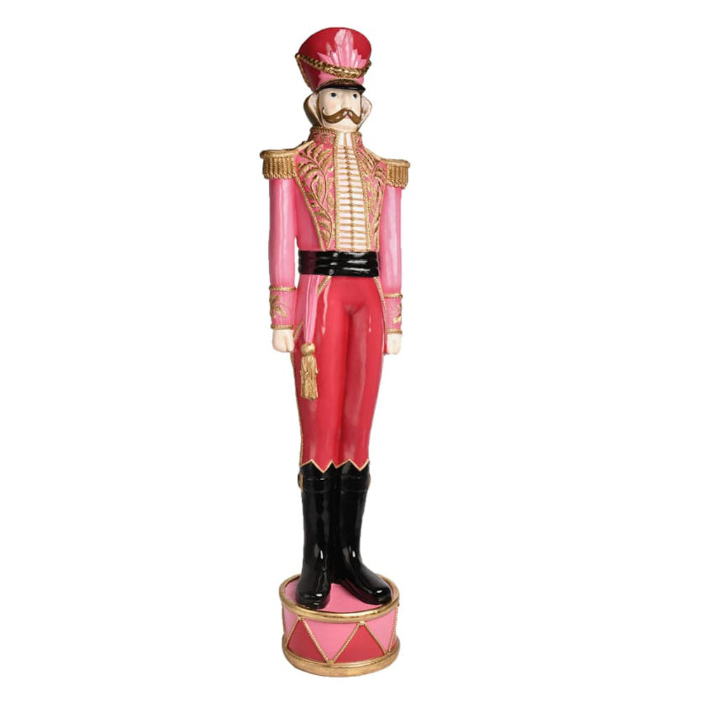 4 FT Pink / Gold Soldier on Drum by December Diamonds