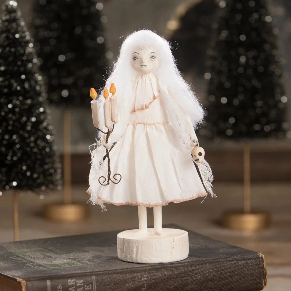 Ghostie Girl With Candelabra by Bethany Lowe - Quirks!