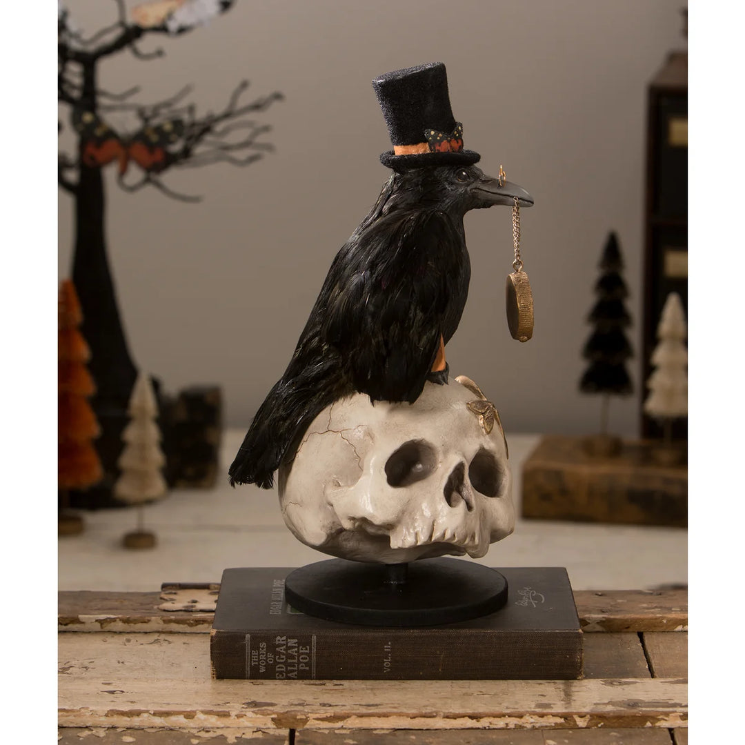 Midnight Crow On Skull by Bethany Lowe - Quirks!