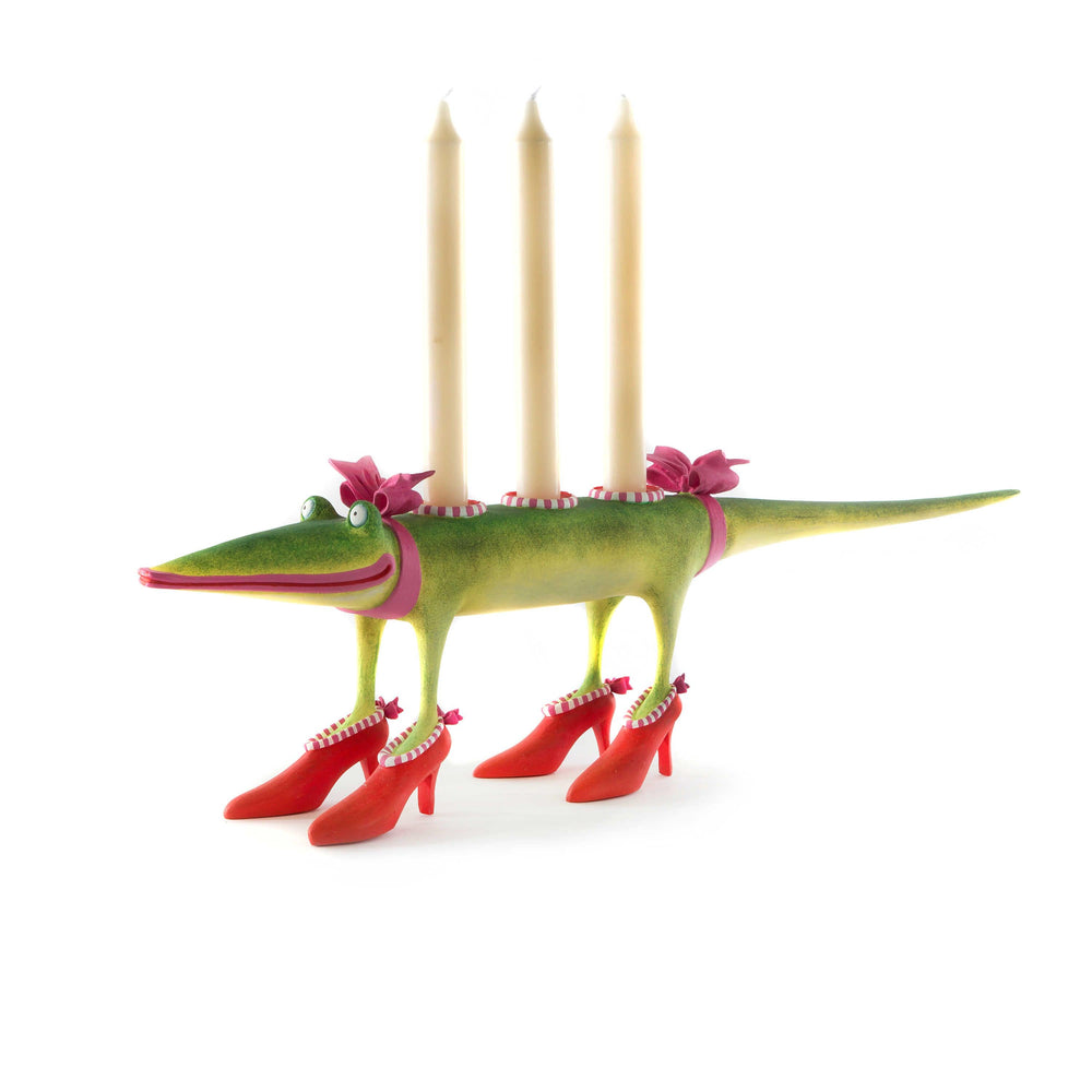 Gloria Alligator Candle Holder by Patience Brewster - Quirks!
