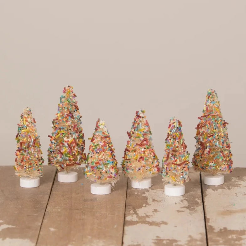Sprinkles Bottle Brush Trees S6 by Bethany Lowe - Quirks!