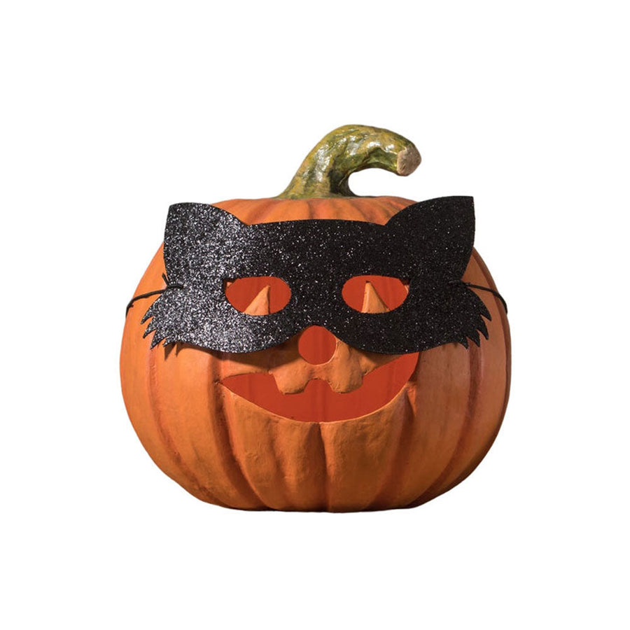 Cat Masquerade Pumpkin by Bethany Lowe image