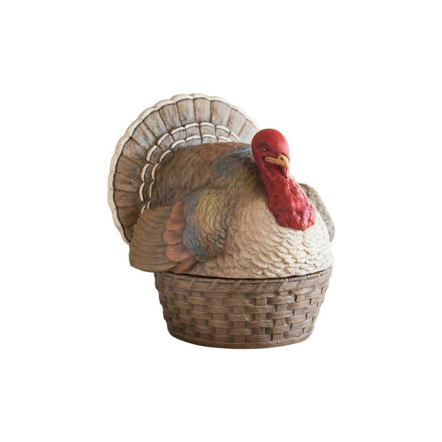 Vintage Turkey Basket Container by Bethany Lowe image