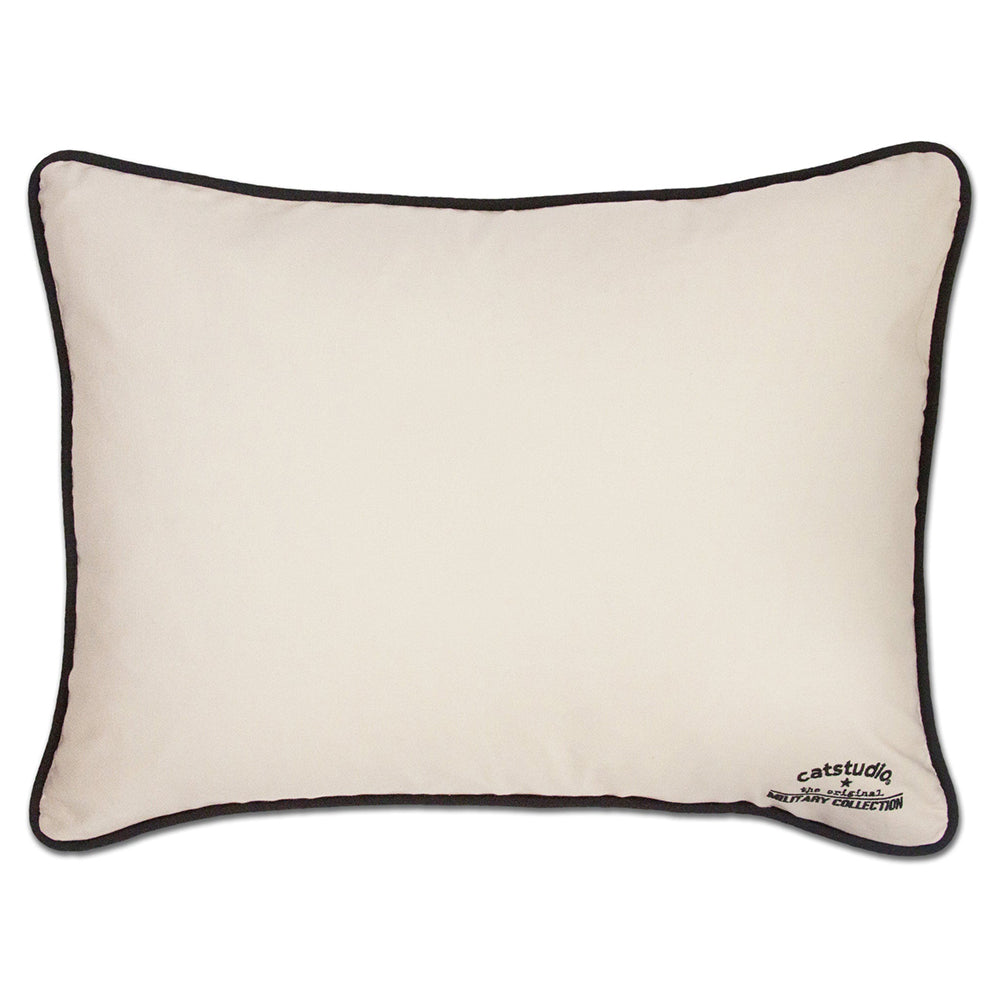 Air Force Large Hand-Embroidered Pillow