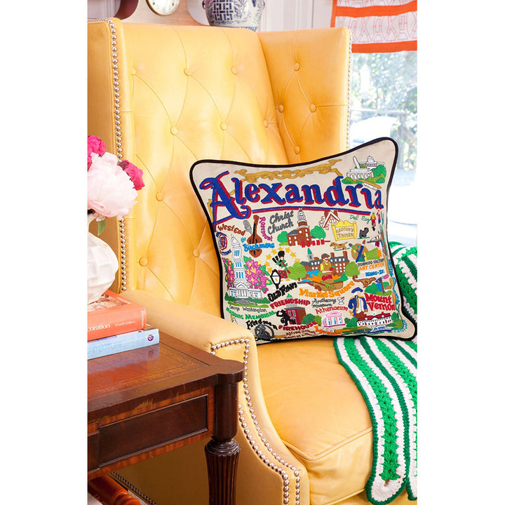 Alexandria Hand-Embroidered Pillow