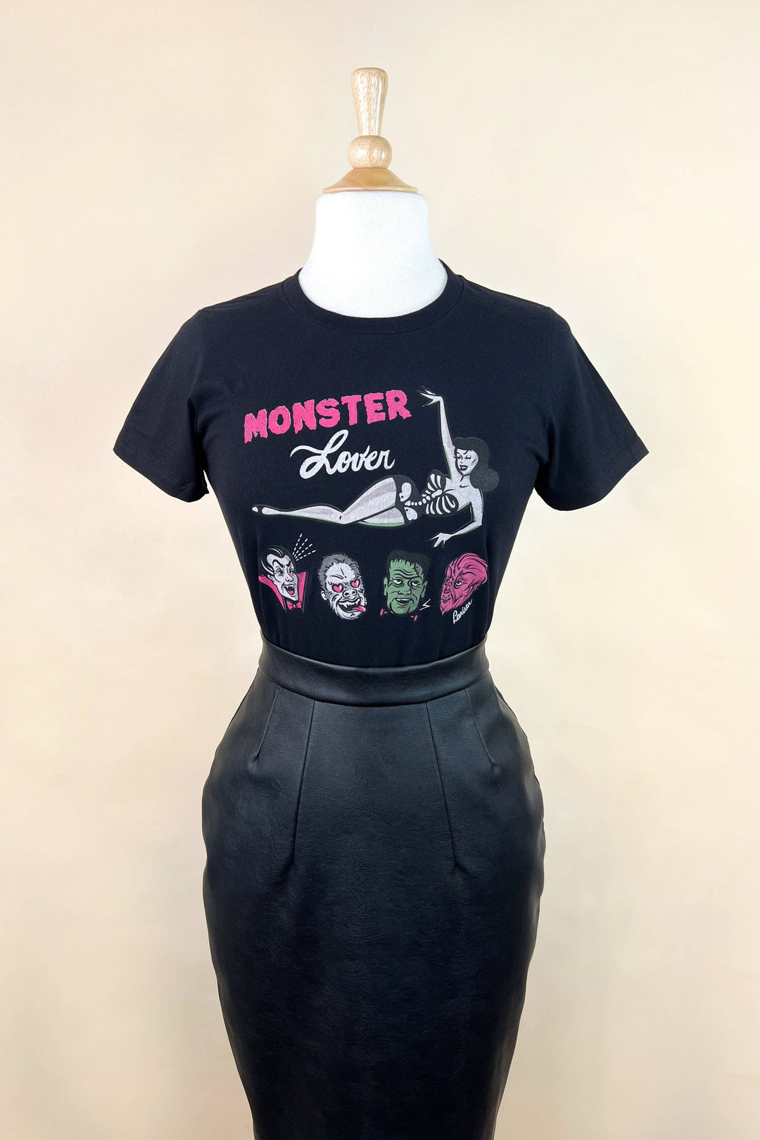 Monster Lover Tee in Black