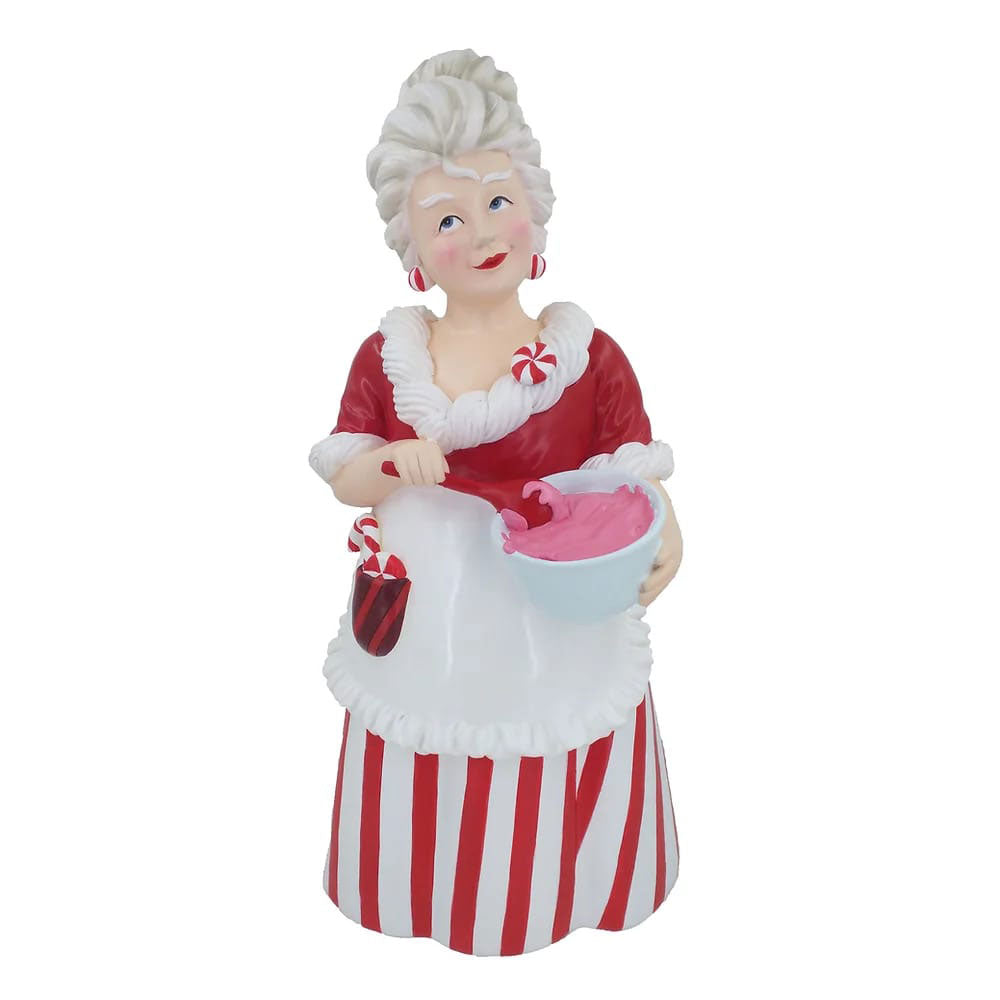 Candy Cane Mrs Claus Decor by December Diamonds