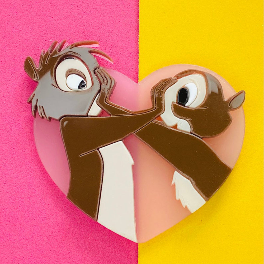 Cartoon Collection - "That Love Business is a Powerful Thing" Acrylic Brooch by Makokot Design