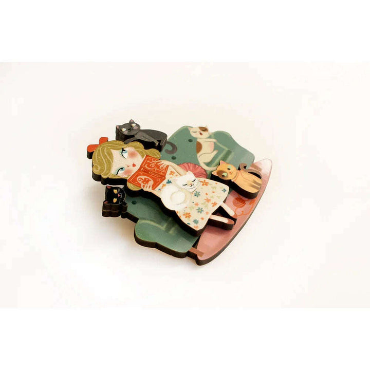 Cat Lover Brooch by Laliblue