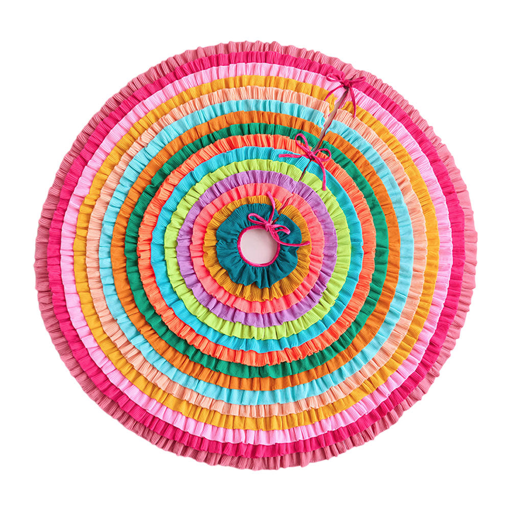 Color Pop Pleats Tree Skirt by GlitterVille