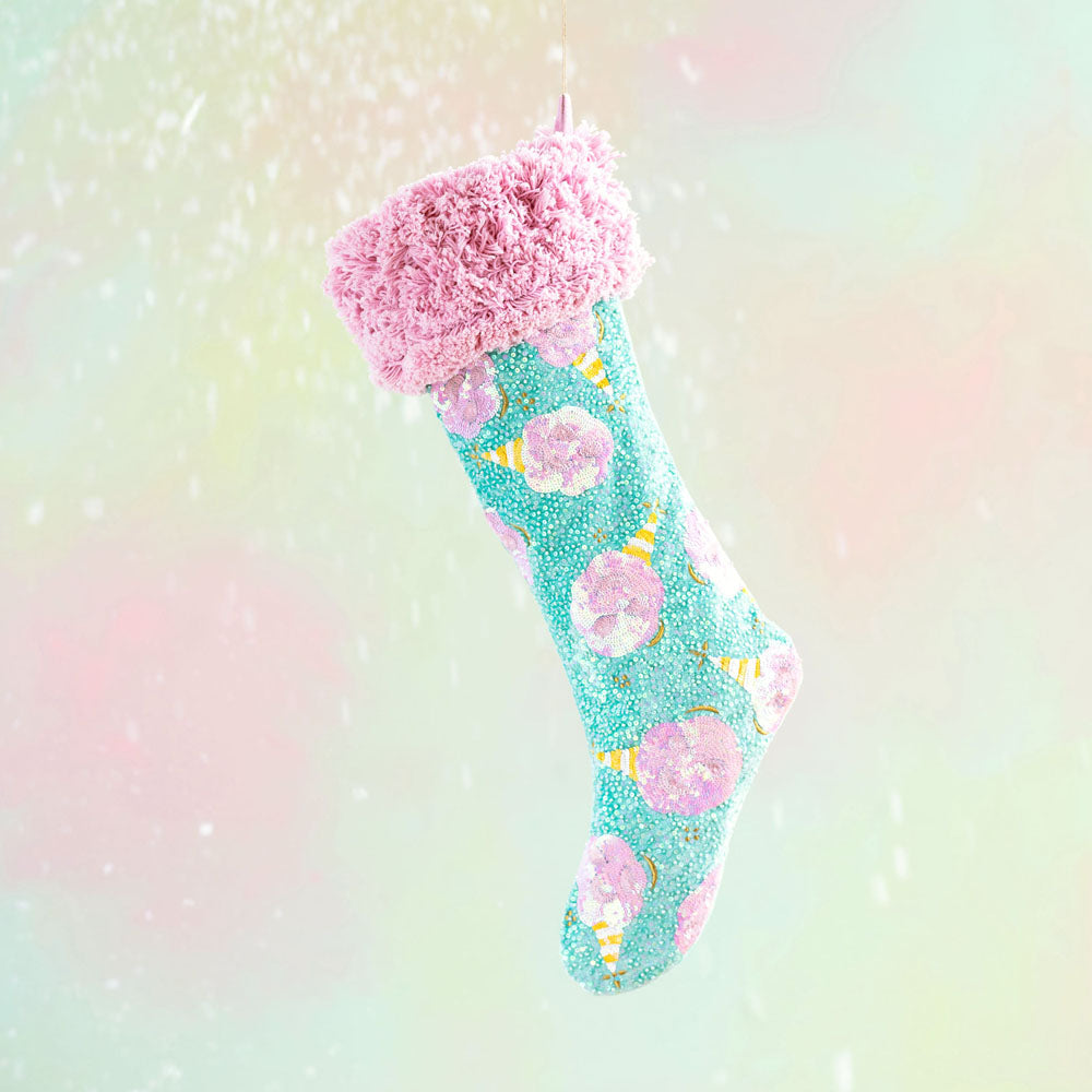 Cotton Candy Stocking by GlitterVille
