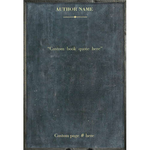 Custom Book Collection - Grey Wood Art Print - 17" X 24.5" by Sugarboo Design