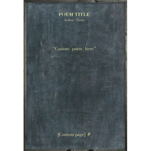 Custom Poetry Collection - Grey Wood Art Print - 35" X 46" by Sugarboo Design