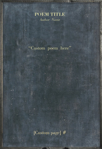 Custom Poetry Collection - Grey Wood Art Print - 17" X 24.5" by Sugarboo Design